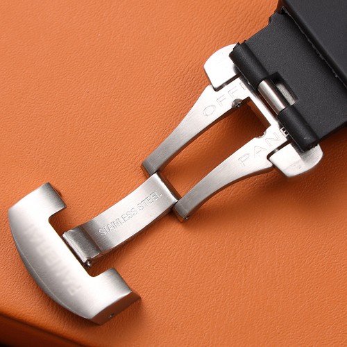 für Panerai Uhrenarmbänder PAM441/359/312/616 Dornschließe Butterfly Verschluss 24mm22mm - Bild 3 von 24