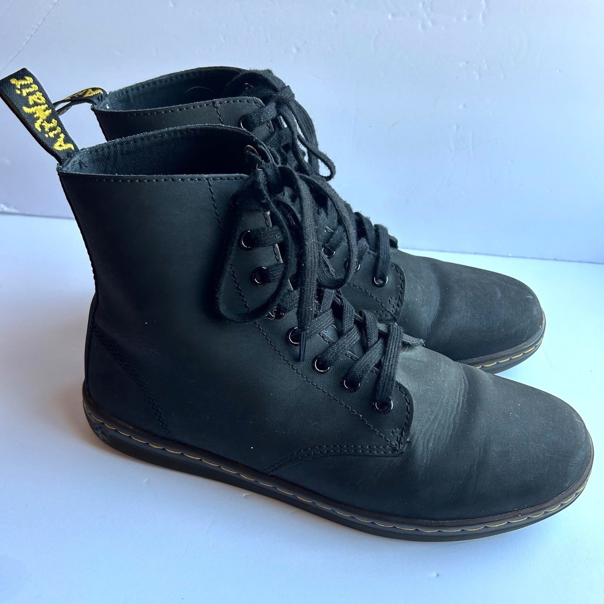 Dr. Martens Tobias Boots Mens 10 Womens 11 Black Leather  display picture 3