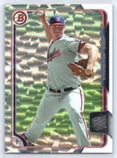 2015 Bowman Jake Johansen #BP130 Prospects Silver Ice Washington Nationals A-2