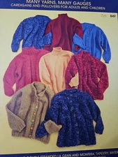 Classic Elite Knitting Pattern 849 Cardigans Pullovers