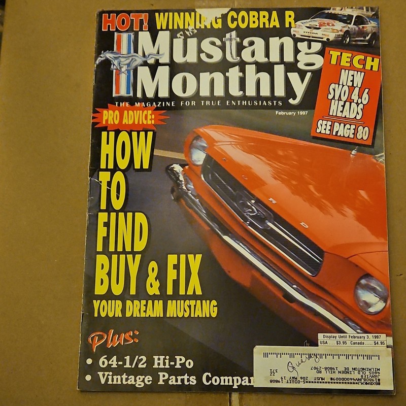 Mustang Monthly February 1997 How To Find Buy & Fix Your Dream Mustang Ford