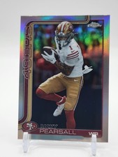 2025 Topps Chrome Football Ricky Pearsall Refractor # 261