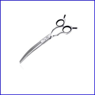 Lightweight Curved Dog Grooming Shears - Stainless Steel, 30% Thinning Rate!