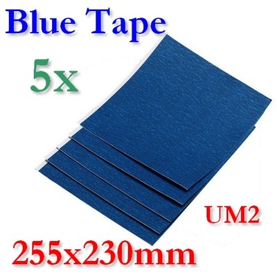 5x BlueTape Buildplate 3D Druck Printer Heatbed Printbed Masking Sheet 255x230mm