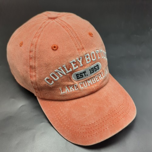CONLEY BOTTOM RESORT Lake Cumberland Kentucky hat orange adjustable cotton cap