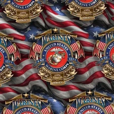 Semper Fi 23 - 18"x46" Hydrographic Film Hydro Dipping