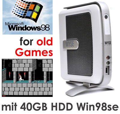 KLEINER COMPUTER WYSE V90 RS-232 PARALLEL LPT 40GB HDD WINDOWS 98 V345g