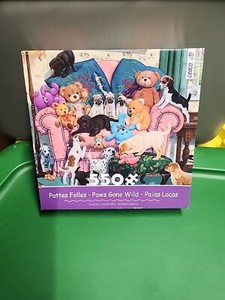Ceaco Paws Gone Wild 550 Piece Dog Theme Jigsaw Puzzle New