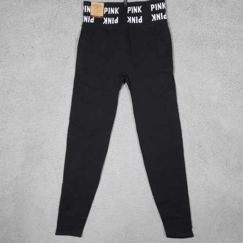 Leggings Victoria's Secret ROSA Active vita alta lunghezza intera nero taglia S nuovi con etichette  - Foto 1 di 8