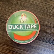 NEW Duck Brand 1.88 in. x 15 yd. Duct Tape Neon Orange Heavy Duty Strong