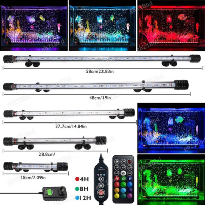 Aquarium Underwater Fish Tank RGB SMD LED Light Submersible Strip Lamp ...