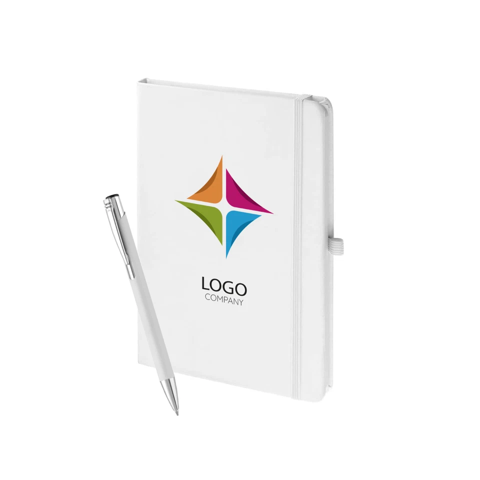 Custom Printed Softfeel Notebook & Pen Set, available in sets of 10, 20, or 50. - Image 2 of 4