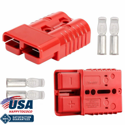 #ad 2PC 175A Battery Quick Connect Disconnect Jumper Connectors Cable Kit Plug Winch $16.29