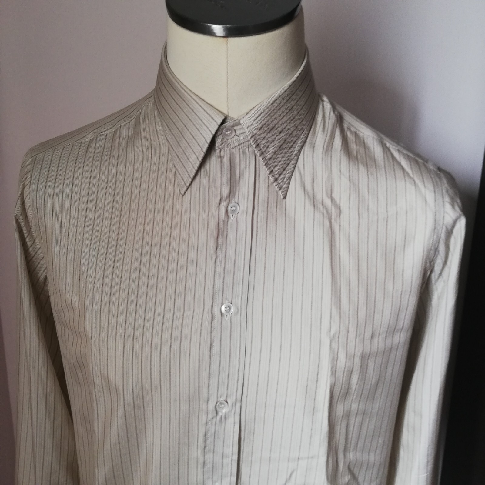 Yves Saint Laurent Paris Camicia da uomo in pura seta tg. 42 (16½) nuova!