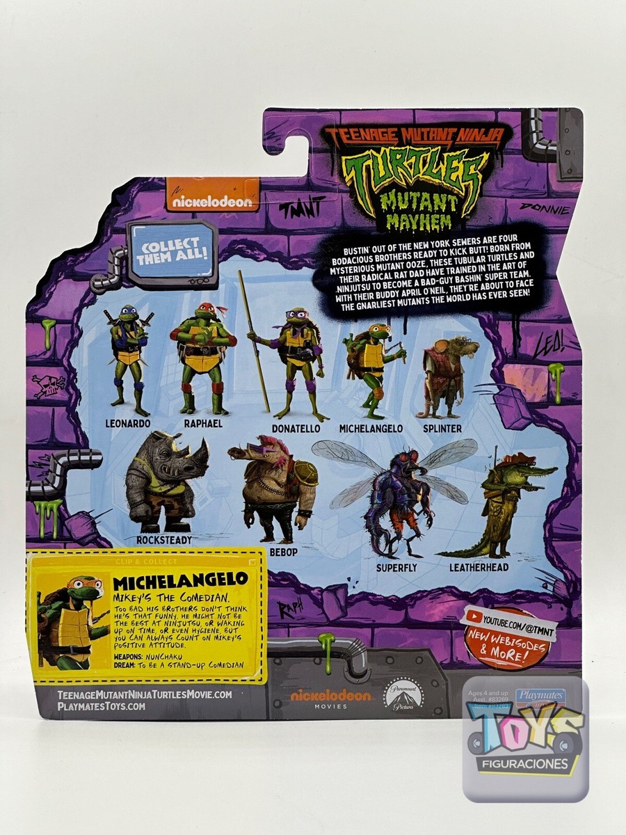 Teenage Mutant Ninja Turtles Mutant Mayhem 4 Figure Set ,Leo,Raph