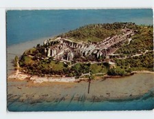 Postcard Aerial View Sirmione Catullo Caves Garda Lake Italy