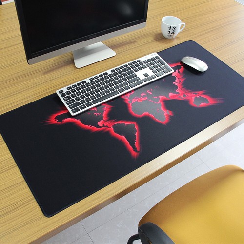 Alfombrilla de escritorio extendida extra grande XXL para juegos 35,4" x 15,7" con bordes cosidos - 3170 - Imagen 6 de 6