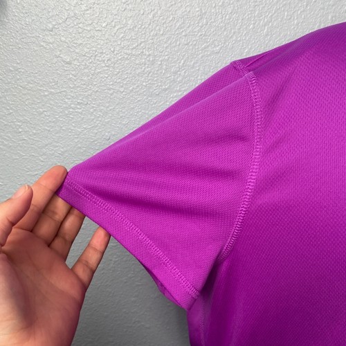 Pro Player Women Plus Size 2XL Purple Short Sleeve Activewear Top Shirt - Picture 5 of 9