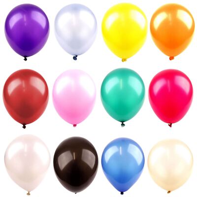 10 PACKUNGEN verschiedene Helium Luftballons Metallic perlmutt TOP QUALITÄT! Großhandelsposten