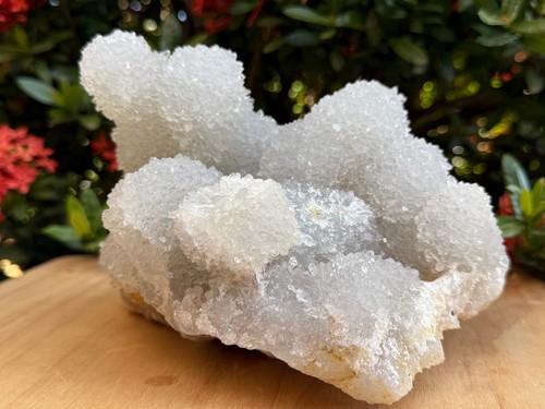 Estalactita de cuarzo de calcedonia y cristal, muestra de estalactita de cuarzo sobre calcedonia - Imagen 13 de 21