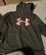 Under Armour Women s Medium Cold Gear Semi Fitted Hoodie Hooded Sweatshirt