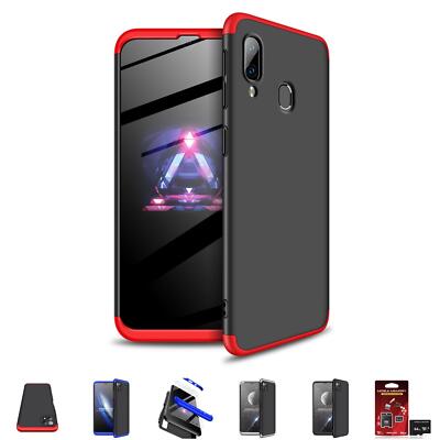 Handy Hülle für Samsung Galaxy A22 M32 Smartphone 360 Grad Bumper Case Cover Gla