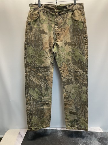 Vintage Realtree Duxbak Camouflage Hose Hergestellt in den USA Jagd Outdoor Gr. 34x32