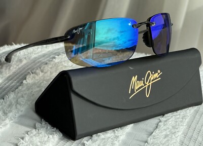 Maui Jim Ho'okipa MJ 407 11 Smoke Grey Frame + Blue Hawaii