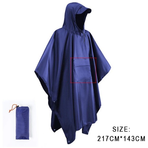 Outdoor Military Waterproof Men Raincoat Awning The Rain Motorcycle Rain Poncho - Picture 17 of 47