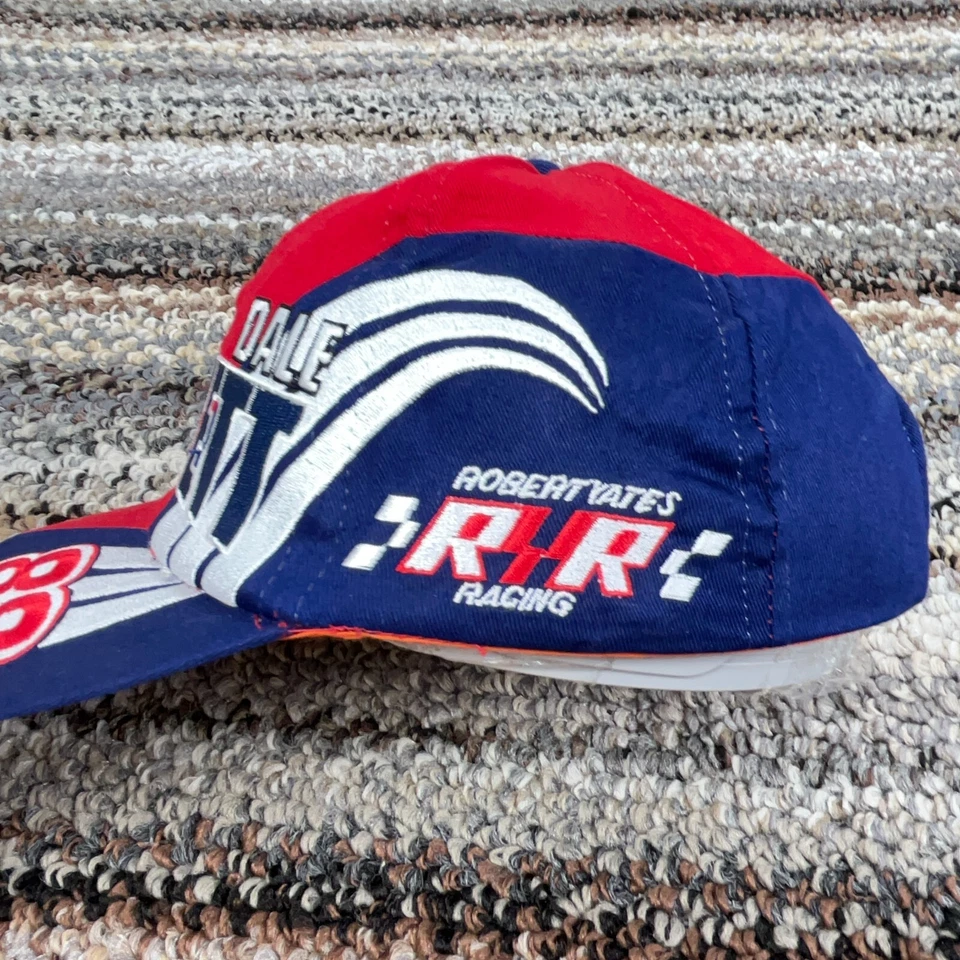 复古 Nascar 帽子 Snapback Dale Jarrett 大标志红色蓝色块 Y2K — 第 4/4 张图片