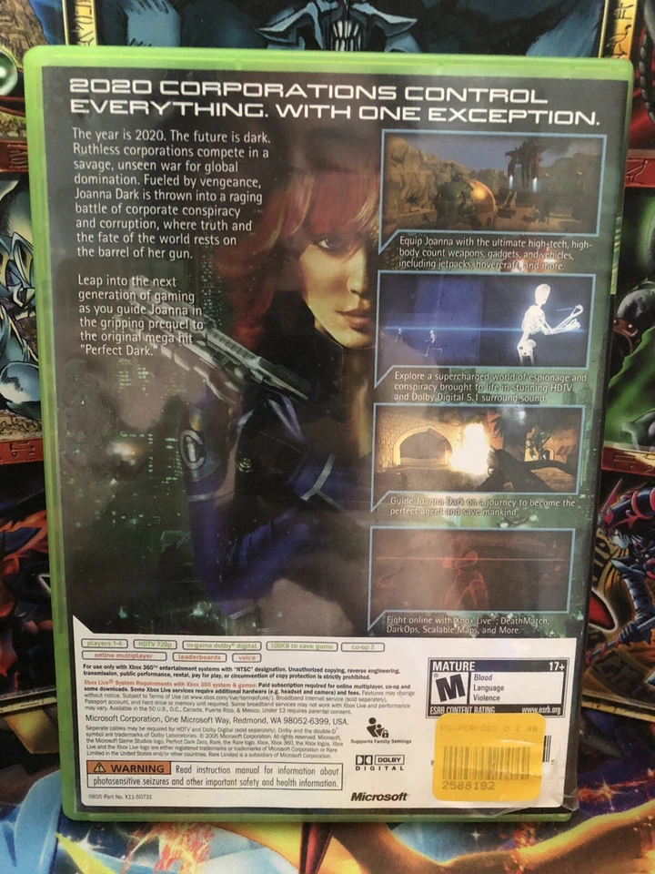 Perfect Dark Zero (Xbox 360) [Complete in Box CIB] - Image 2 of 3