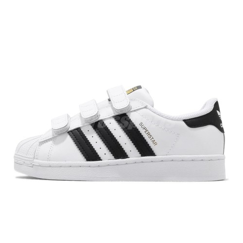 Adidas Originals Superstar CF C Blanco Negro Preescolar Zapatos Informales EF4838 | eBay