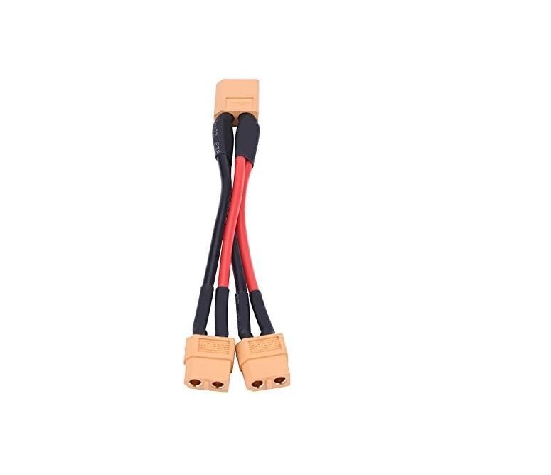 Câbles Parallèles XT60 (2x) - Mâle Vers 2 Femelles & Femelle Vers 2 Mâles - 14AWG - Neuf