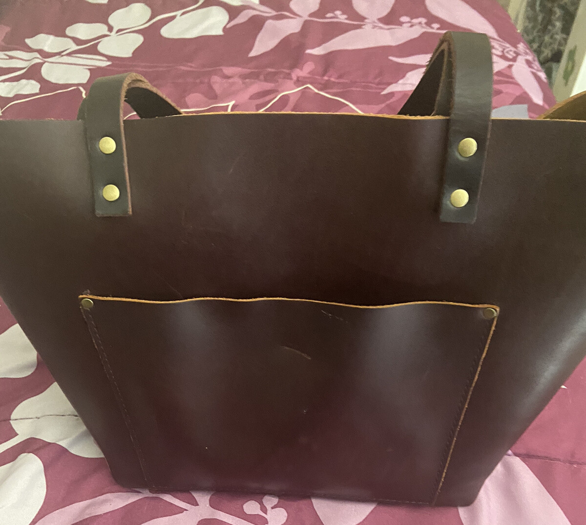 Portland Leather Goods Tote Bag Classic Handmade Larg… Gem