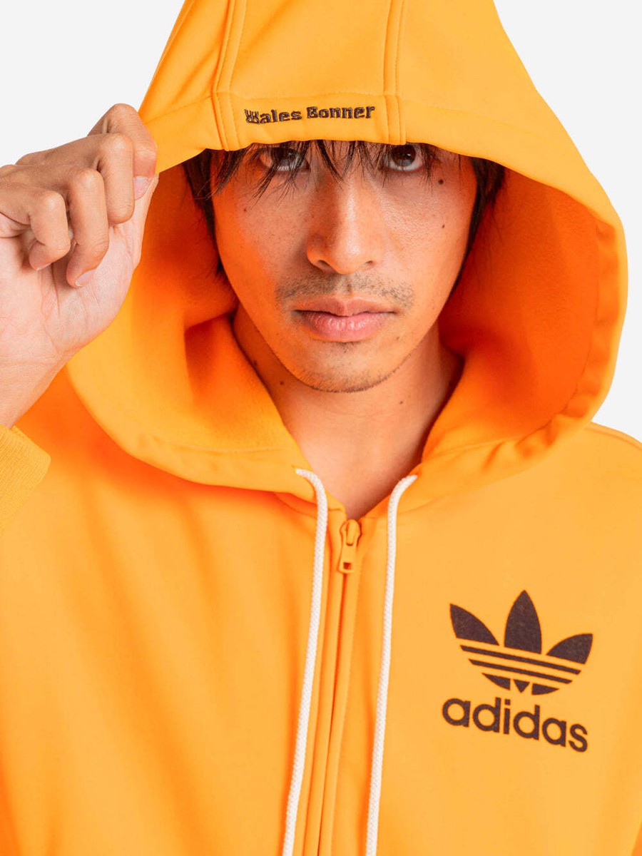 パーカー・フーディ ADIDAS X WALES BONNER | WB TRACK HOODIE ORANGE JJ2938 UNISEX adidas Wales Bonner Track Hoodie Orange For Men JJ2938