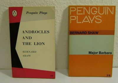 MAJOR BARBARA + ANDROCLES AND THE LION BY BERNARD SHAW 2 BOOK  language english