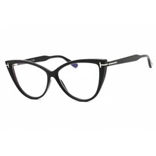 Tom Ford Women's Eyeglasses Black/Other Cat Eye Full Rim Frame FT5843-B 005