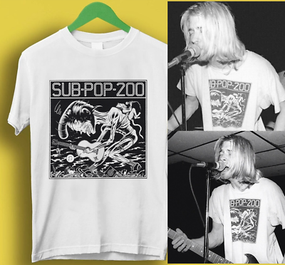 HOT sub-pop-200 Shirt as worn by kurt cobain, worn by Kurt Cobain