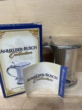 Anheuser Busch Collection 2003 Pewter Budweiser Logo Stein CS604 #0017