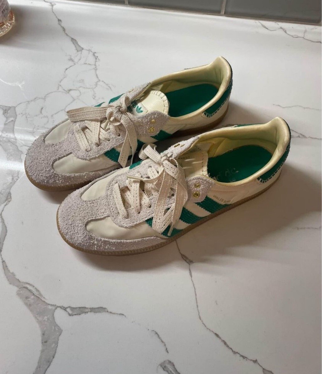 Size 6 - adidas Samba x Wales Bonner Cream White Bold Green Size 6 - adidas Samba x Wales Bonner Cream White Bold Green