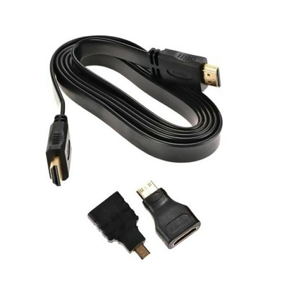 1080P HDMI Cable Cord &HDMI to Mini & Micro Adaptor Set for Android Tablet PC TV