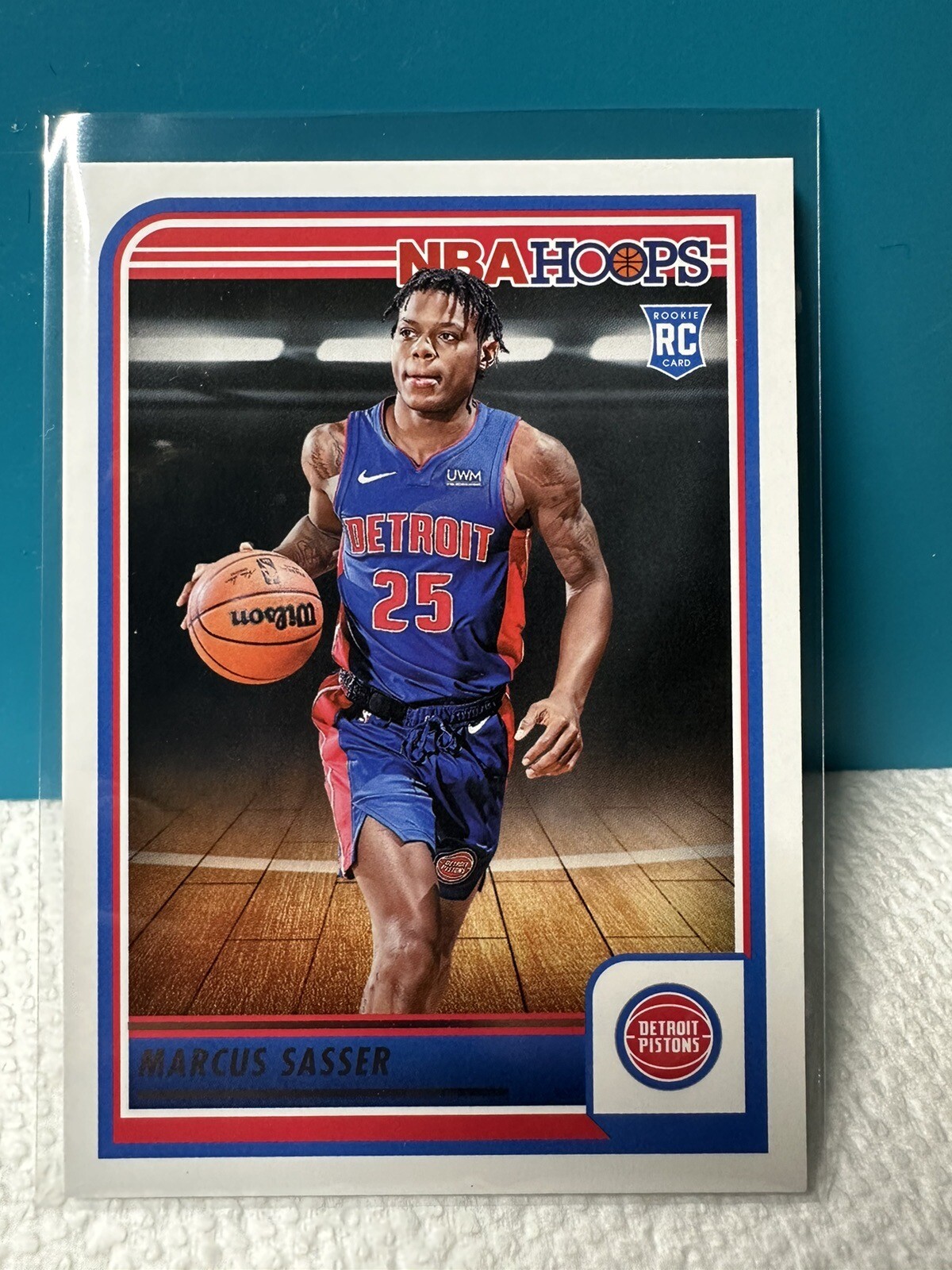Marcus Sasser 2023-24 NBA Hoops Basketball Blue #260 Detroit Pistons Rookie RC