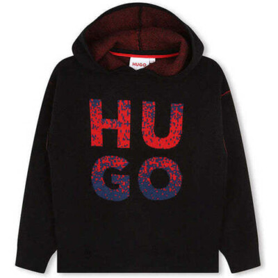 HUGO BOSS BLACK SWEATER HUGO BOSS TIEDYE LOGO HOODIE G25149 09B