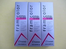 THREE TUBES of Framesi FramColor Futura Hair Color 2oz ea NEW!