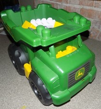 mega bloks john deere large vehicle dump truck