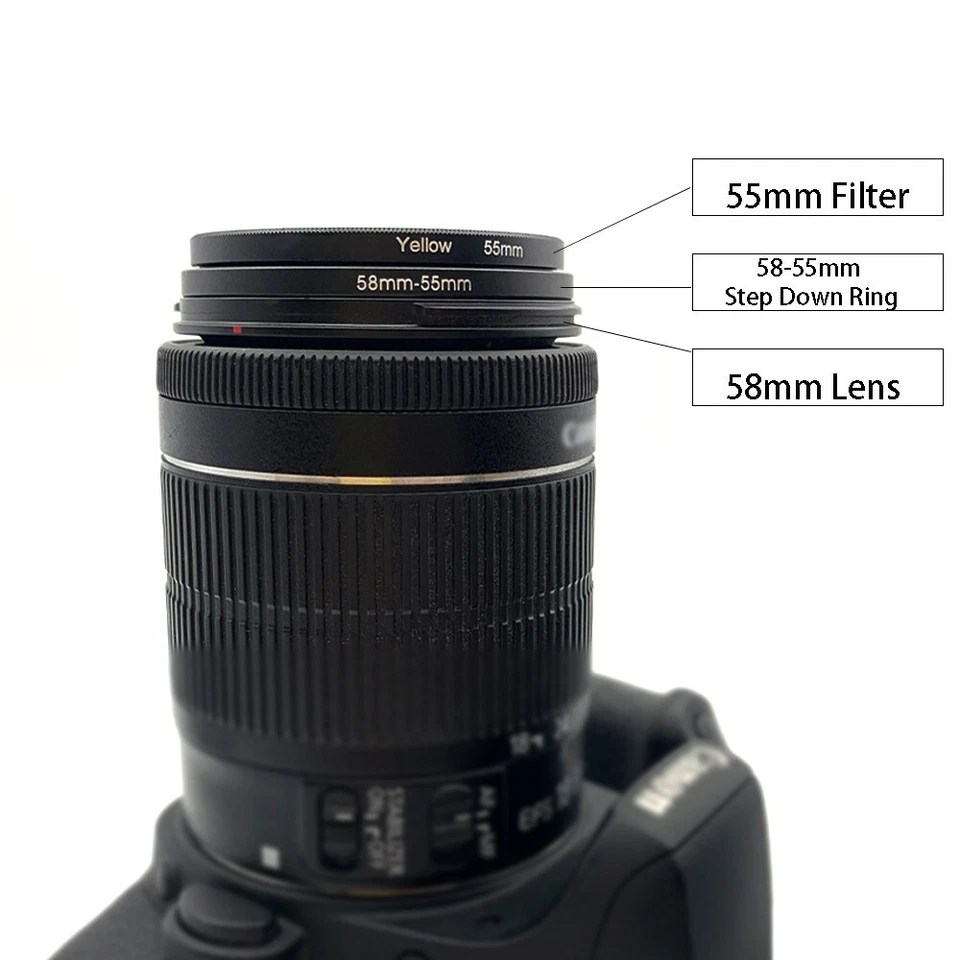 11Шт шаг вниз кольцо набор объектива фильтр кольцо 82-77 мм 77-72 мм 72-67 мм 67-62 мм - Изображение 4 из 4