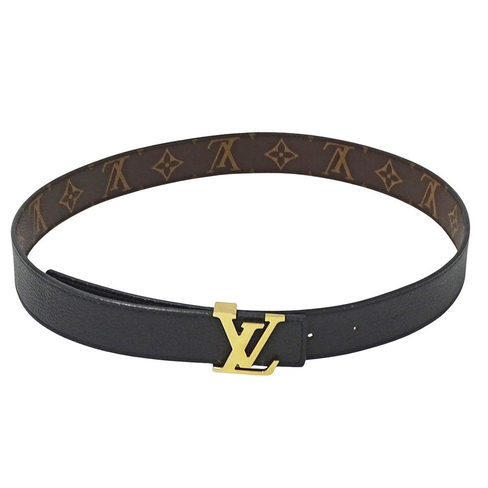 Louis Vuitton Belt Ceinture LV Initial 30 Brown Black Leather Reversible louis-vuitton-lv-iconic-25-mm-  main image 3
