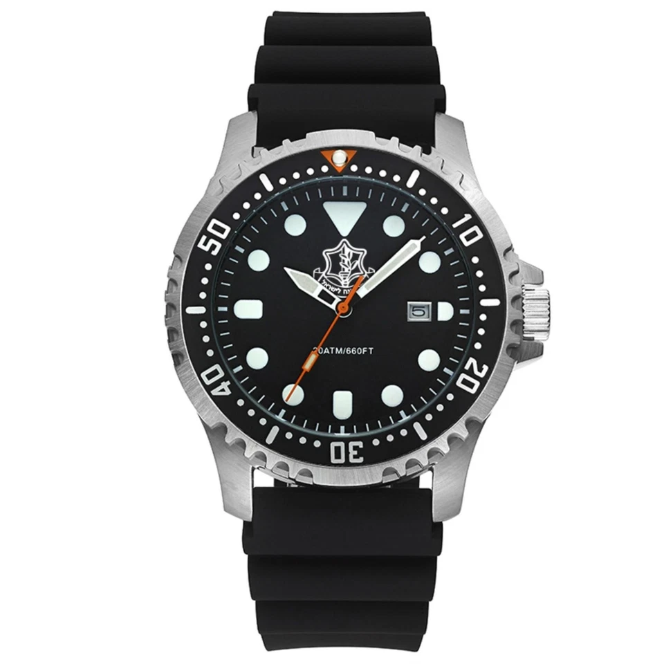 Reloj israelí FDI táctico militar fuerzas de defensa de Israel ejército buzo 200 m צהל Foto 4 de 4