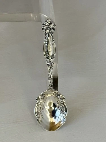 Frontenac International Sterling Silver Sugar Preserve Spoon Antique Art Nouveau