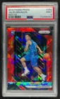 2018-19 Prizm Jalen Brunson RC Prizm Red Ice Rookie #250 Mavericks PSA 9